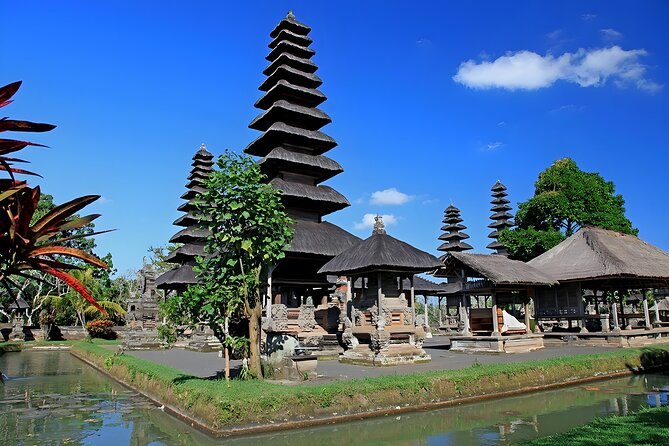 The walled garden and tiered merus of Taman Ayun Temple